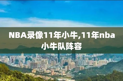 NBA录像11年小牛,11年nba小牛队阵容
