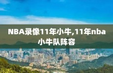 NBA录像11年小牛,11年nba小牛队阵容