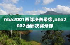nba2001西部决赛录像,nba2002西部决赛录像