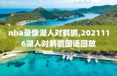 nba录像湖人对鹈鹕,2021116湖人对鹈鹕国语回放